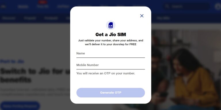 JIO Porting Request Form