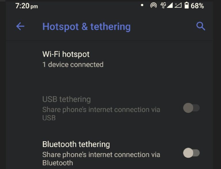 WiFi hotspot not working